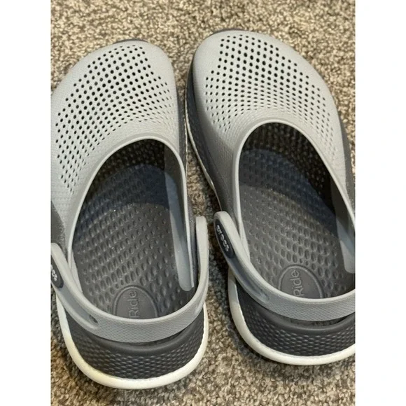 Crocs LiteRide 360 Clog Sandal Gray  Shoes Adult Unisex Size Men 4 / Women 6 - Picture 2 of 5